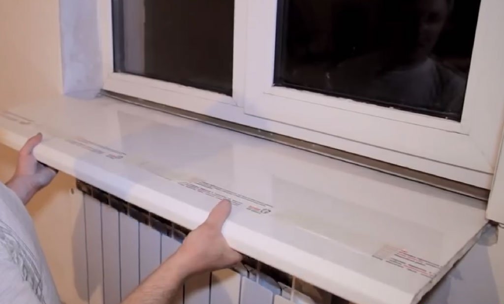 Установка подоконника на пластиковые окна своими руками пошаговая инструкция